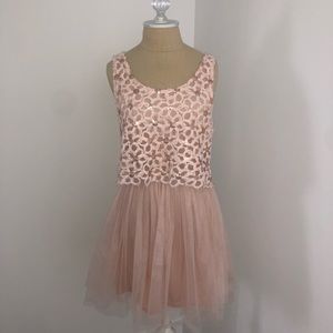 Formal tulle sequin dress